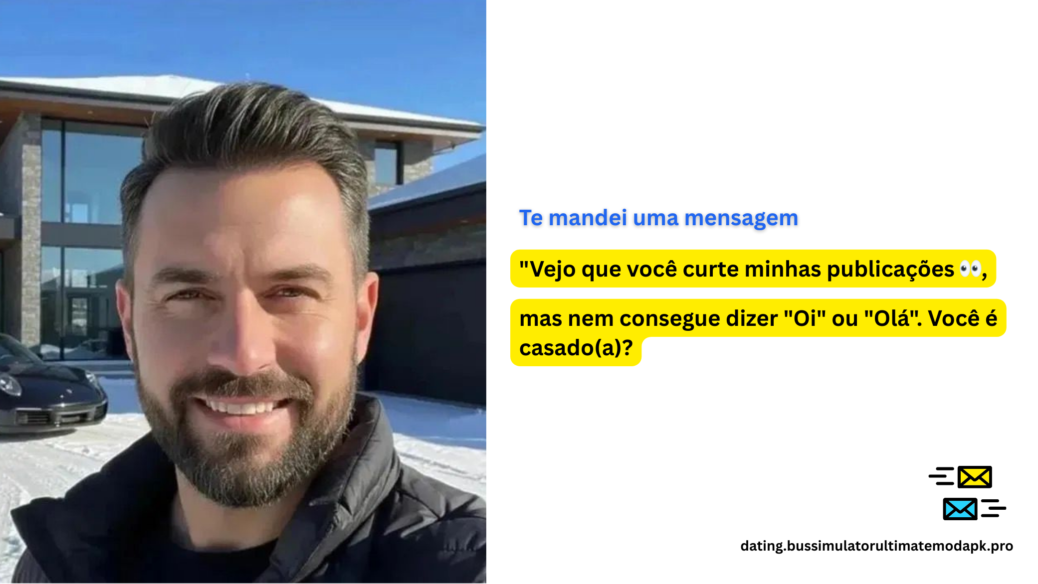 Te mandei uma mensagem